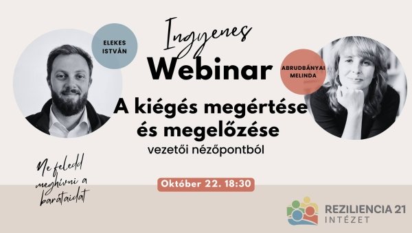 A munkahelyi jóllét nem luxus, hanem hosszú távú befektetés - ingyenes online webinár